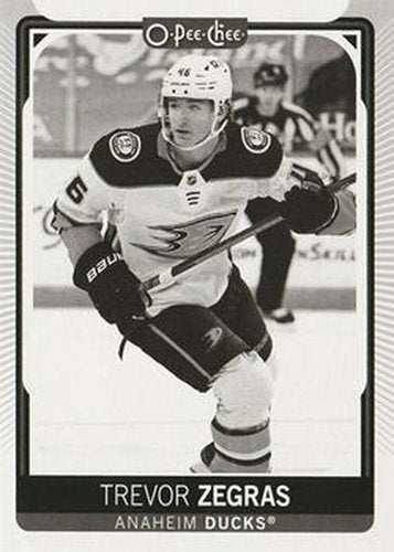 #535b Trevor Zegras - Black & White - Anaheim Ducks - 2021-22 O-Pee-Chee Hockey
