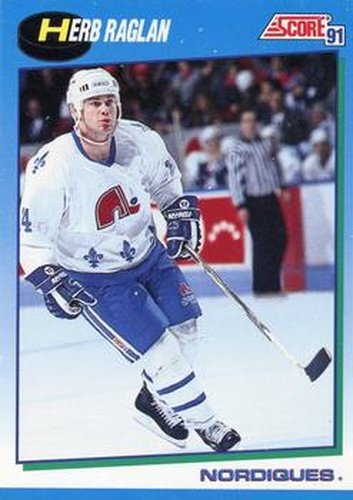 #536 Herb Raglan - Quebec Nordiques - 1991-92 Score Canadian Hockey