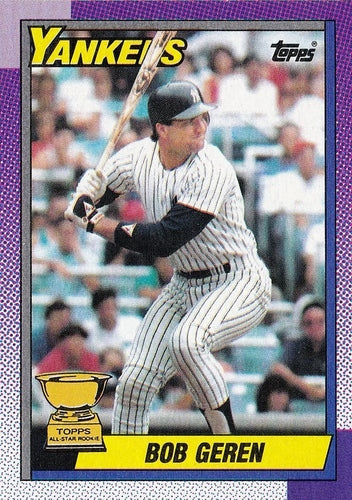 #536 Bob Geren - New York Yankees - 1990 Topps Baseball