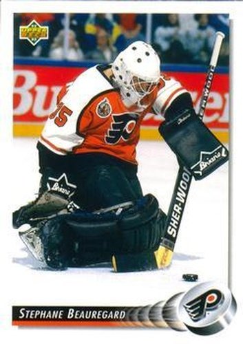 #536 Stephane Beauregard - Philadelphia Flyers - 1992-93 Upper Deck Hockey