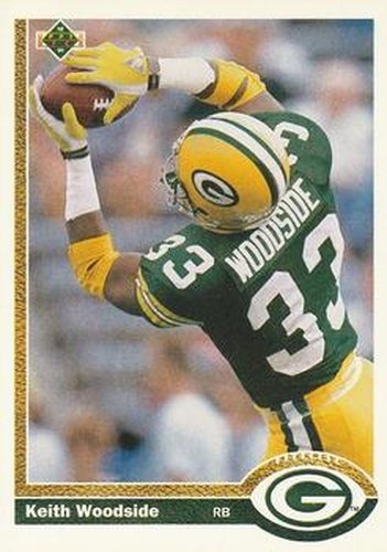 #536 Keith Woodside - Green Bay Packers - 1991 Upper Deck Football
