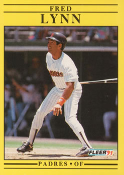 #536 Fred Lynn - San Diego Padres - 1991 Fleer Baseball
