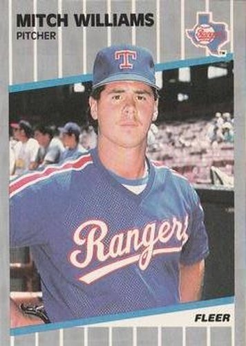 #536 Mitch Williams - Texas Rangers - 1989 Fleer Baseball