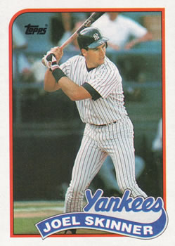 #536 Joel Skinner - New York Yankees - 1989 Topps Baseball