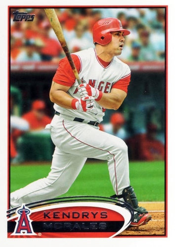 #536 Kendrys Morales - Los Angeles Angels - 2012 Topps Baseball