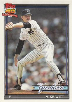 #536 Mike Witt - New York Yankees - 1991 O-Pee-Chee Baseball
