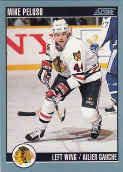 #536 Mike Peluso - Chicago Blackhawks - 1992-93 Score Canadian Hockey
