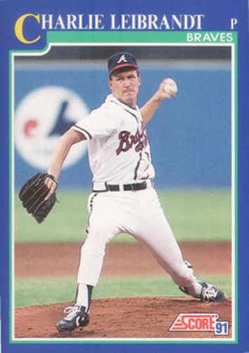 #536 Charlie Leibrandt - Atlanta Braves - 1991 Score Baseball