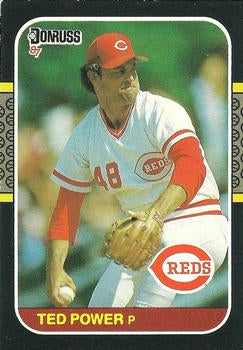 #536 Ted Power - Cincinnati Reds - 1987 Donruss Baseball