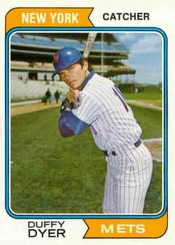 #536 Duffy Dyer - New York Mets - 1974 Topps Baseball