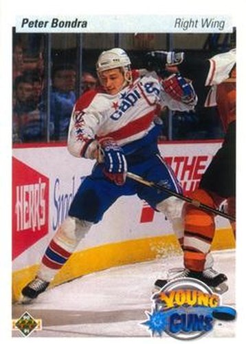 #536 Peter Bondra - Washington Capitals - 1990-91 Upper Deck Hockey