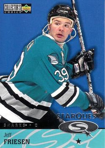 #SQ10 Jeff Friesen - San Jose Sharks - 1997-98 Collector's Choice Hockey - StarQuest