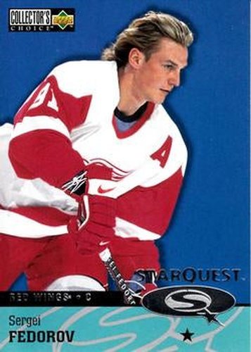 #SQ19 Sergei Fedorov - Detroit Red Wings - 1997-98 Collector's Choice Hockey - StarQuest