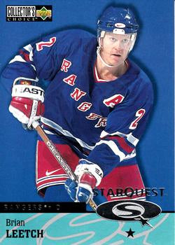 #SQ20 Brian Leetch - New York Rangers - 1997-98 Collector's Choice Hockey - StarQuest