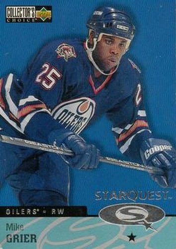 #SQ24 Mike Grier - Edmonton Oilers - 1997-98 Collector's Choice Hockey - StarQuest