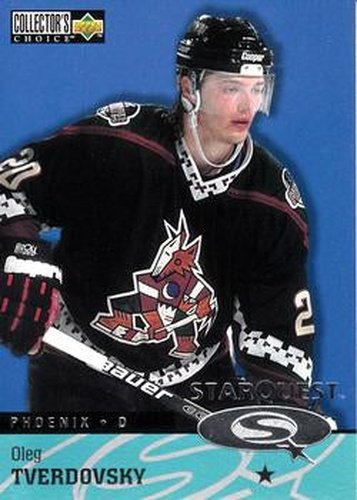 #SQ28 Oleg Tverdovsky - Phoenix Coyotes - 1997-98 Collector's Choice Hockey - StarQuest