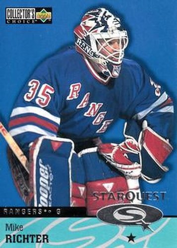 #SQ30 Mike Richter - New York Rangers - 1997-98 Collector's Choice Hockey - StarQuest