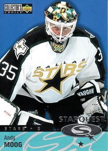 #SQ34 Andy Moog - Dallas Stars - 1997-98 Collector's Choice Hockey - StarQuest