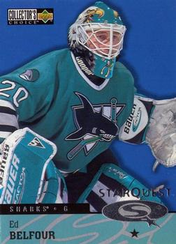 #SQ36 Ed Belfour - San Jose Sharks - 1997-98 Collector's Choice Hockey - StarQuest