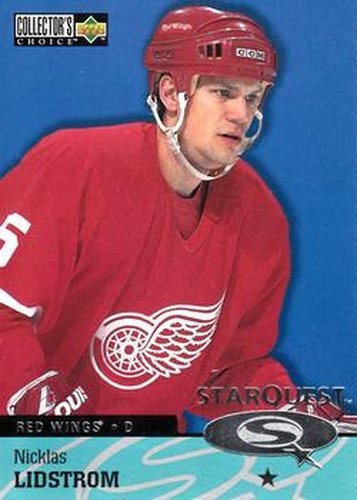 #SQ5 Nicklas Lidstrom - Detroit Red Wings - 1997-98 Collector's Choice Hockey - StarQuest