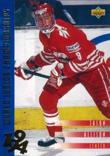 #537 Jason Allison - Canada - 1993-94 Upper Deck Hockey