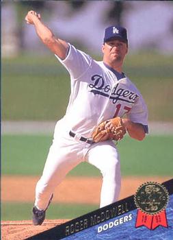 #537 Roger McDowell - Los Angeles Dodgers - 1993 Leaf Baseball