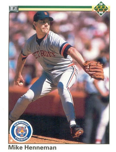 #537 Mike Henneman - Detroit Tigers - 1990 Upper Deck Baseball