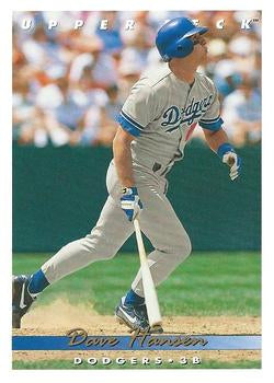 #537 Dave Hansen - Los Angeles Dodgers - 1993 Upper Deck Baseball