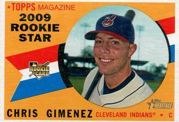 #537 Chris Gimenez - Cleveland Indians - 2009 Topps Heritage Baseball