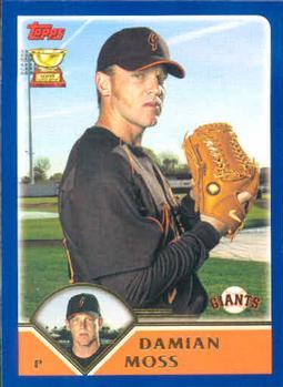 #537 Damian Moss - San Francisco Giants - 2003 Topps Baseball