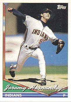 #537 Jeremy Hernandez - Cleveland Indians - 1994 Topps Baseball