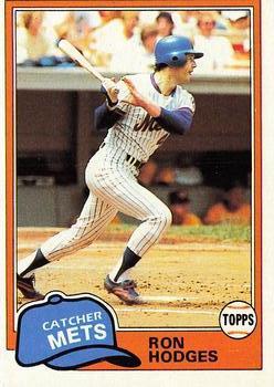 #537 Ron Hodges - New York Mets - 1981 Topps Baseball