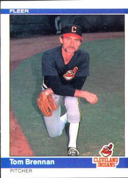 #537 Tom Brennan - Cleveland Indians - 1984 Fleer Baseball