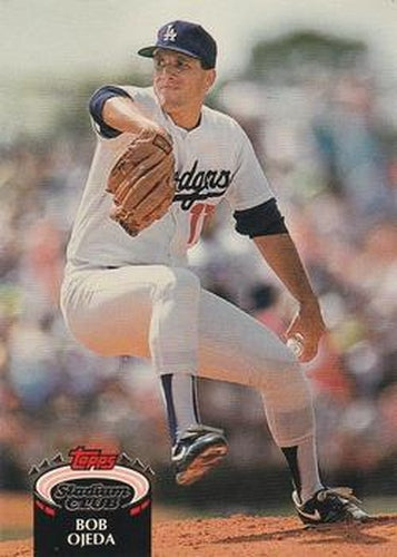 #537 Bob Ojeda - Los Angeles Dodgers - 1992 Stadium Club Baseball