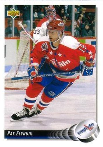 #537 Pat Elynuik - Washington Capitals - 1992-93 Upper Deck Hockey