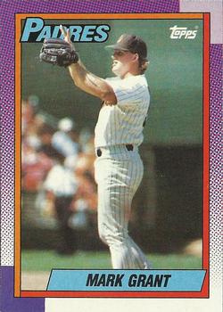 #537 Mark Grant - San Diego Padres - 1990 Topps Baseball