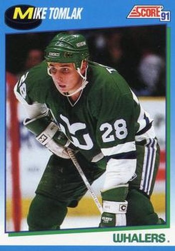 #538 Mike Tomlak - Hartford Whalerss - 1991-92 Score Canadian Hockey