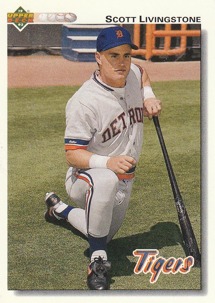 #538 Scott Livingstone - Detroit Tigers - 1992 Upper Deck Baseball