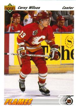 #538 Carey Wilson - Calgary Flames - 1991-92 Upper Deck Hockey