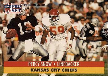 #538 Percy Snow - Kansas City Chiefs - 1991 Pro Set Football