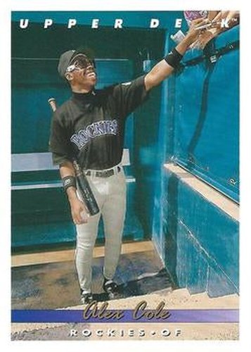 #538 Alex Cole - Colorado Rockies - 1993 Upper Deck Baseball