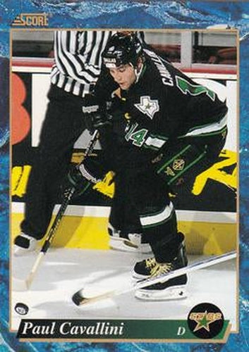 #538 Paul Cavallini - Dallas Stars - 1993-94 Score Canadian Hockey