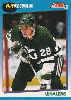 #538 Mike Tomlak - Hartford Whalers - 1991-92 Score Canadian Bilingual Hockey