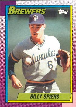 #538 Billy Spiers - Milwaukee Brewers - 1990 O-Pee-Chee Baseball