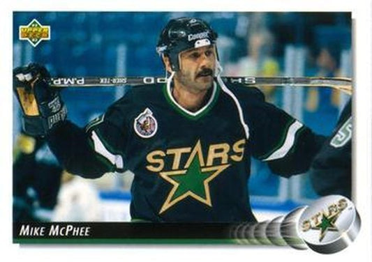 #538 Mike McPhee - Minnesota North Stars - 1992-93 Upper Deck Hockey