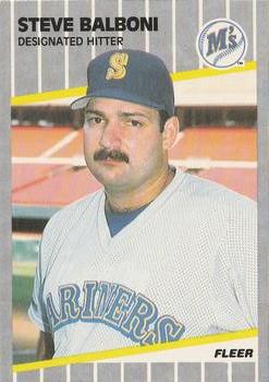 #538 Steve Balboni - Seattle Mariners - 1989 Fleer Baseball