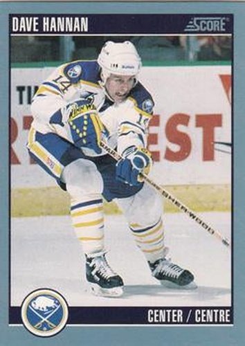 #538 Dave Hannan - Buffalo Sabres - 1992-93 Score Canadian Hockey