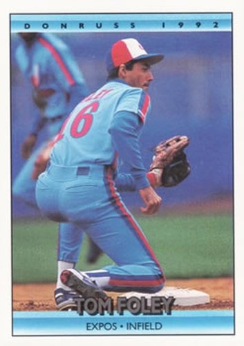 #538 Tom Foley - Montreal Expos - 1992 Donruss Baseball