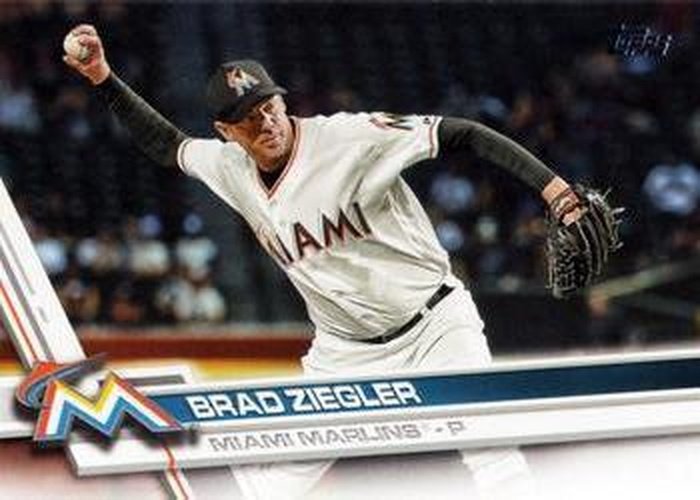 #538 Brad Ziegler - Miami Marlins - 2017 Topps Baseball