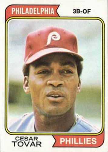 #538 Cesar Tovar - Philadelphia Phillies - 1974 Topps Baseball